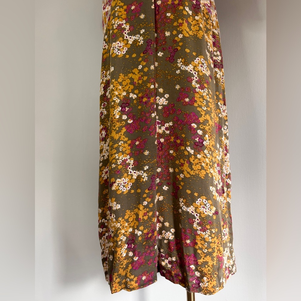 Anthropologie Tiny Shoreline Floral Midi Dress Boho Cottage Whimsy Feminine | XS - Picture 6 of 15